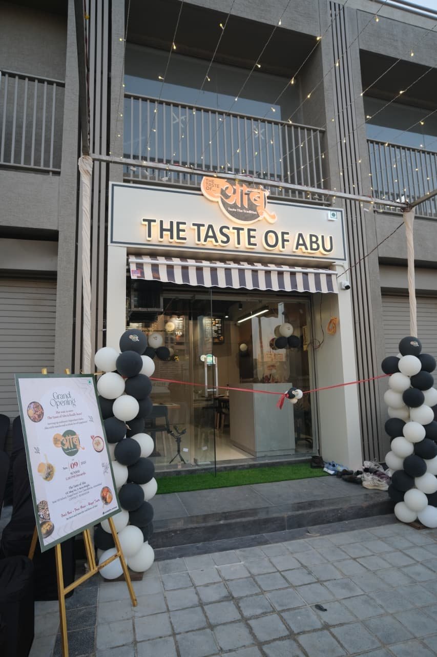 The Taste of Abu storefront in Ahmedabad